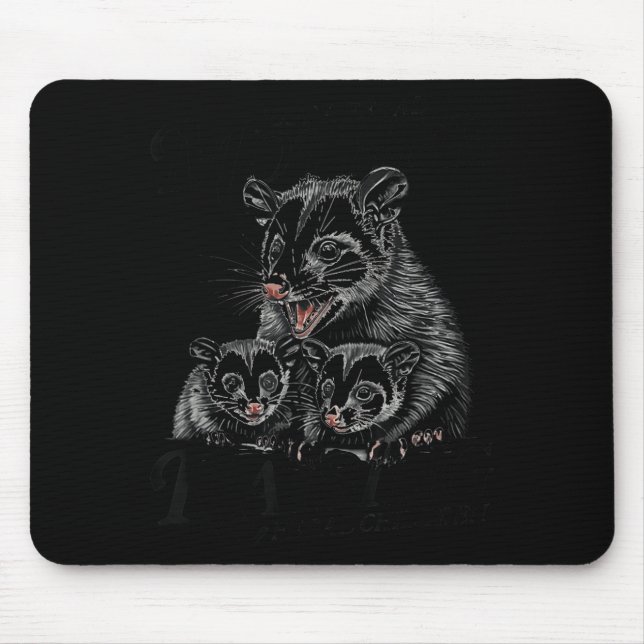Tapis De Souris Feral Mom Ossum Funny Animal Quote Mother’s Day  (Devant)