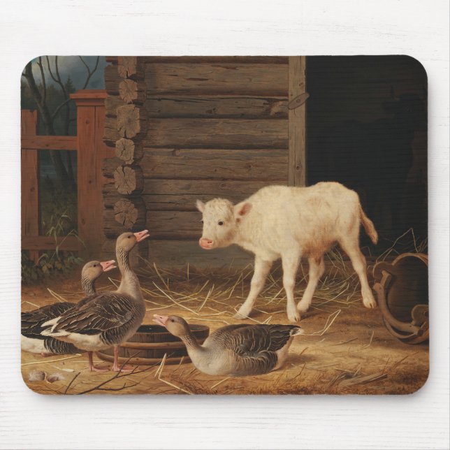 Tapis De Souris Ferdinand von Wright - La surprise (Devant)