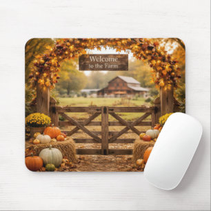 Tapis De Souris Ferme d'automne de campagne
