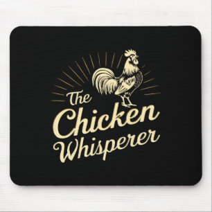 Tapis De Souris Ferme de chuchoteur de poulet Cadeaux drôles pour