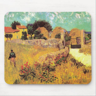 Tapis De Souris Ferme en Provence par Vincent van Gogh