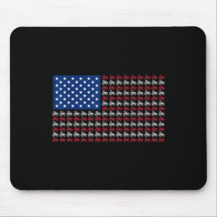 Tapis De Souris Ferme patriotique 4 juillet drapeau américain Usa