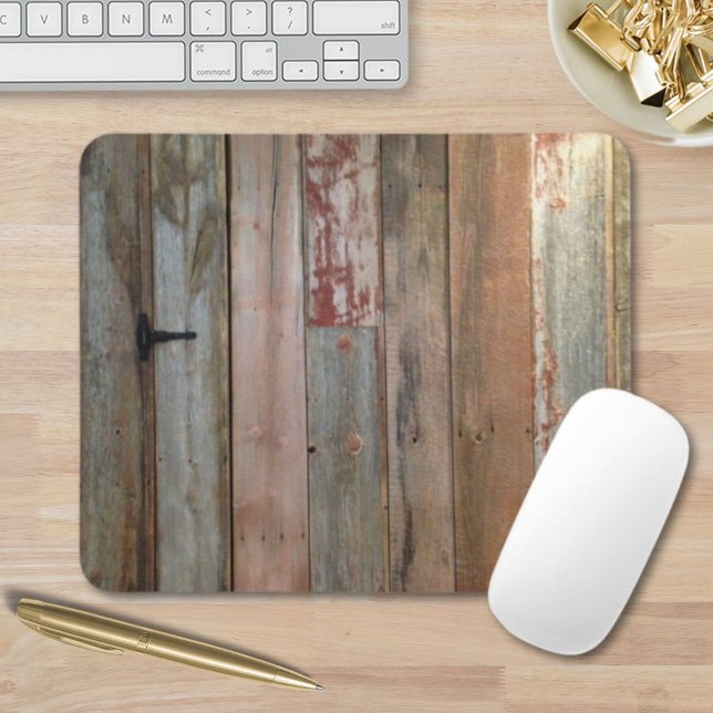 Tapis De Souris ferme primitive western country grange bois (primitive farmhouse western country barn wood mouse pad)