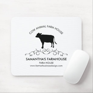 Tapis De Souris Ferme silhouette de vache