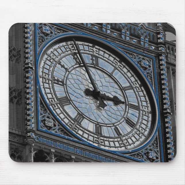 Tapis De Souris Fermer Big Ben Horloge Tour Voyage Europe (Devant)