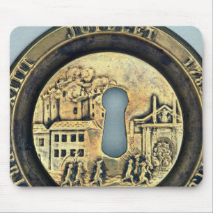 Tapis De Souris Fermez à clef dépeindre le siège de la bastille