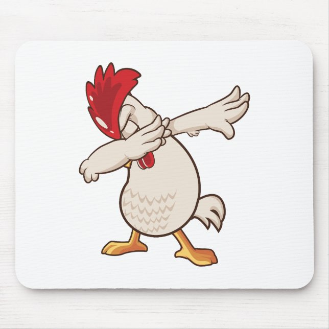 Tapis De Souris Fermier de Dabbing de poulet danse de Dab (Devant)