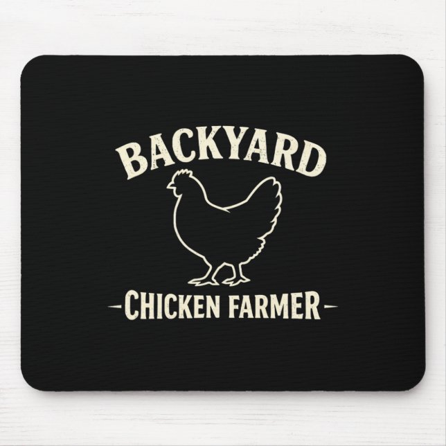 Tapis De Souris Fermier de poulets de basse-cour  (Devant)