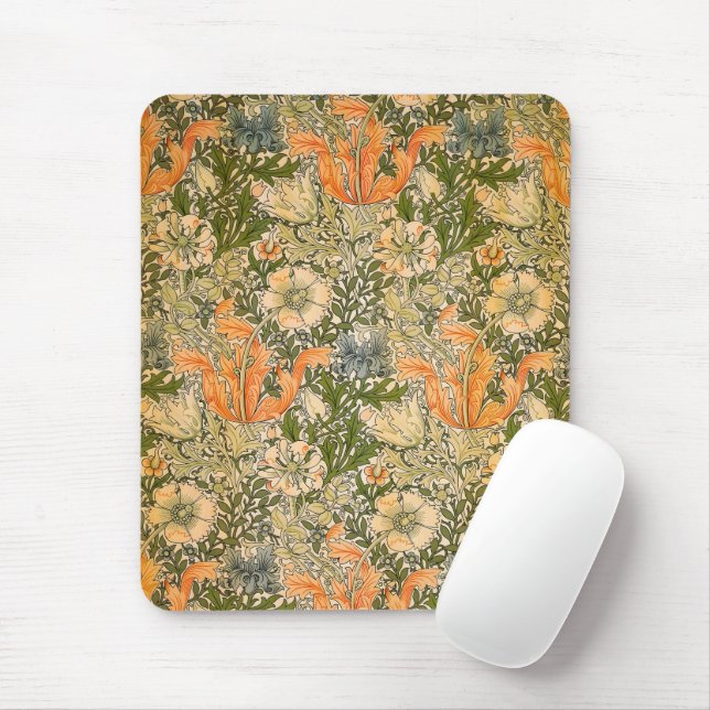 Tapis De Souris Festival de fleurs de William Morris Spring Compto (Avec souris)