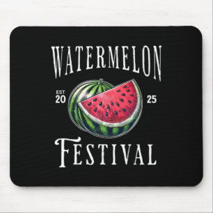 Tapis De Souris Festival de la Pastèque 2025 Melon Fruits Vacances