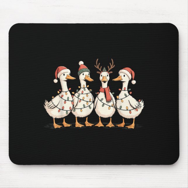 Tapis De Souris Festive Christmas Ducks Decorative Jolly Xmas Holi (Devant)