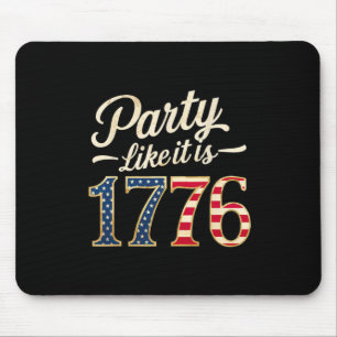 Tapis De Souris Fête Comme C'Est 1776 États-Unis Drapeau Hommes Fe