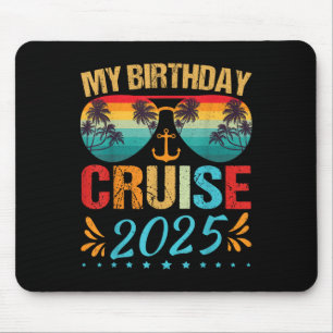 Tapis De Souris Fête d'anniversaire croisière festive 2025 Hommes,