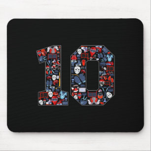 Tapis De Souris Fête d'anniversaire de 10 ans sur le thème de hock
