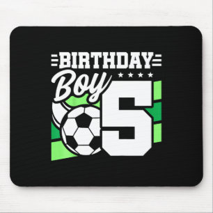 Tapis De Souris Fête d'anniversaire de football pour enfants - Gar