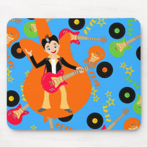 Tapis De Souris Fête d'anniversaire Rock Star Boy