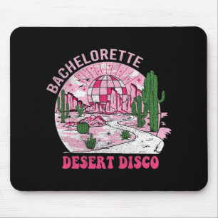 Tapis De Souris Fête de Bachelorette Disco Désertique Cowgirls de