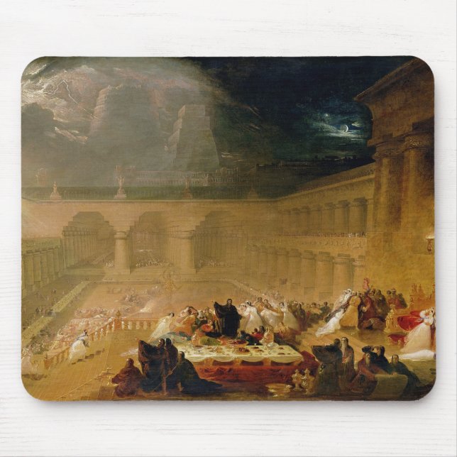 Tapis De Souris Fête de Belshazzar (huile sur toile) (Devant)