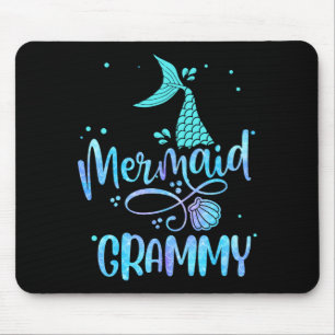 Tapis De Souris Fête de famille de femmes drôles de sirène Grammy 