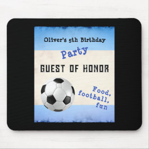 Tapis De Souris Fête de foot-ball de soccer amusante pour enfants