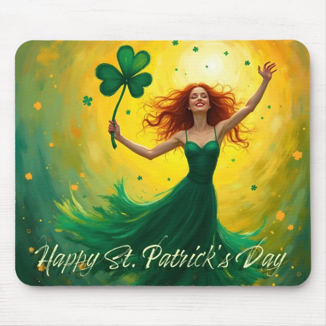 Tapis De Souris Fête de la Magie Saint Patrick (Devant)