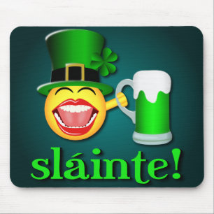 Tapis De Souris Fête de la Saint-Patrick Sláinte Mousepad