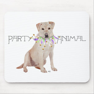 Tapis De Souris Fête de Labrador Retriever Jaune
