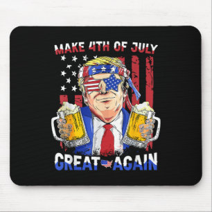 Tapis De Souris Fête de l'Indépendance de Trump Faire 4 juillet Gr