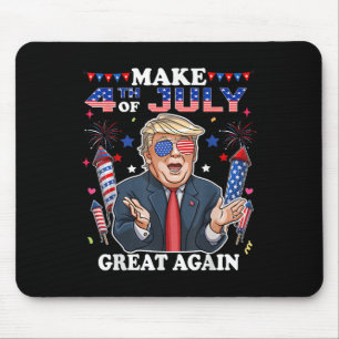 Tapis De Souris Fête de l'Indépendance de Trump Faire 4 juillet Gr