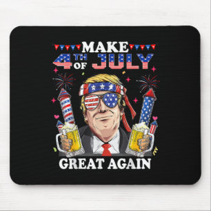 Tapis De Souris Fête de l'Indépendance de Trump Faire 4 juillet Gr