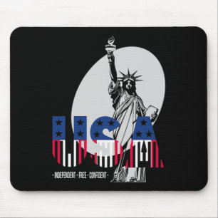 Tapis De Souris Fête de l'Indépendance des Etats-Unis 4 Juillet St