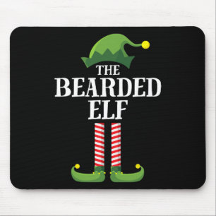 Tapis De Souris Fête de Noël du groupe familial de jumelage elé au