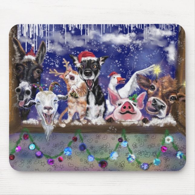Tapis De Souris Fête des animaux (Devant)