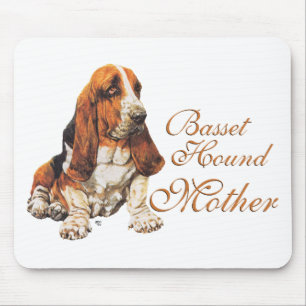 Tapis De Souris Fête des Mères Basset Hound