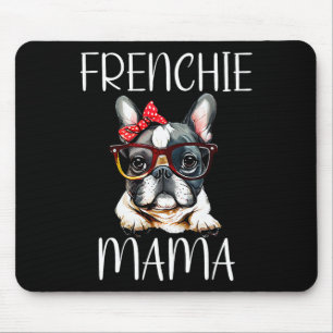 Tapis De Souris Fête des mères de chien d'aquarelle de Bulldog Fre