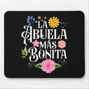 Tapis De Souris Fête des mères Grand-mère La Abuela Más Bonita His