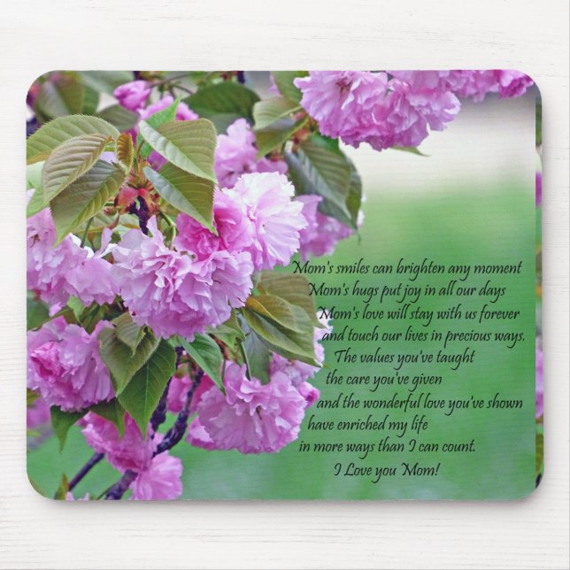 Tapis De Souris Fête des mères - Je t'aime (Devant)