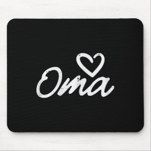 Tapis De Souris Fête des mères Oma Coeur mignonne Amour Grand-mère