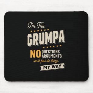 Tapis De Souris Fête des pères Grumpa Way Funny Grand-pa
