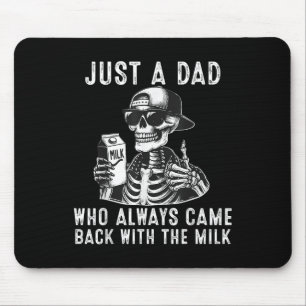 Tapis De Souris Fête des Pères Halloween Juste Un Papa Qui Revient