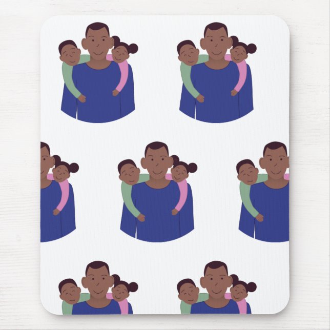 Tapis De Souris Fête des pères Love Mousepad (Devant)