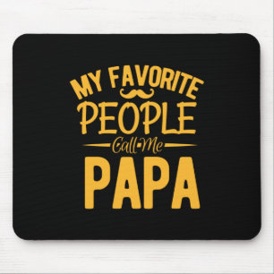 Tapis De Souris Fête des pères Mes Favoris Appelent Moi Papa