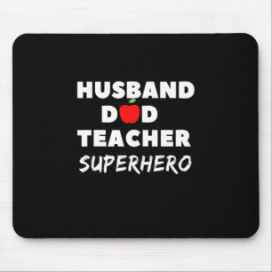 Tapis De Souris Fête des pères Super mari papa enseignant