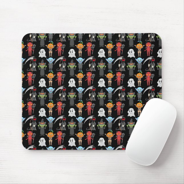 Tapis De Souris Fête d'Halloween Mousepad (Avec souris)