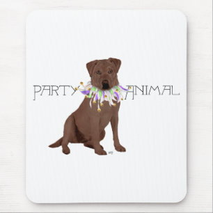 Tapis De Souris Fête du Labrador Retriever au Chocolat
