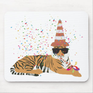 Tapis De Souris Fête du tigre - Animaux ayant une fête