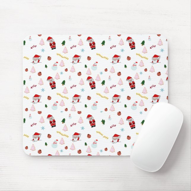 Tapis De Souris Fête festive vacances Noël  (Avec souris)