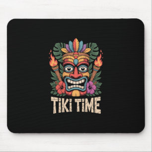 Tapis De Souris Fête Luau Tiki Time Vibes Été Tropical 