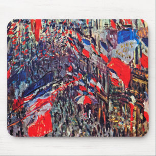 Tapis De Souris Fête Nationale à Paris, Claude Monet