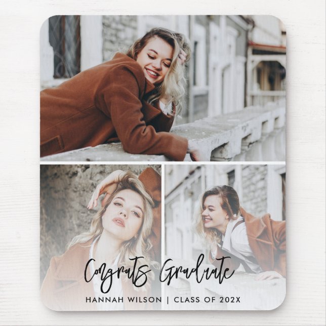 Tapis De Souris Fêtes 3e année - 3e année - Photo sur mesure Gradu (Devant)